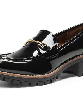 Women's Chunky Loafers Dressy Business Shoes